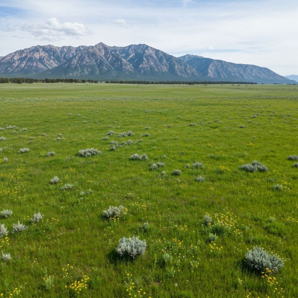 Open grassland property